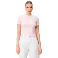 Tricou pentru femei Koton 4SAK50130EK 94% poliester, 6% elastan/ Pink