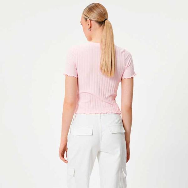 Tricou pentru femei Koton 4SAK50130EK 94% poliester, 6% elastan/ Pink photo 4