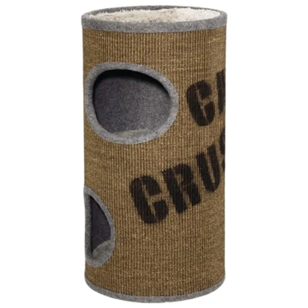 Когтеточка для кошек Beeztees Barrel Cats Crush Напольная/ Коричневый photo 1