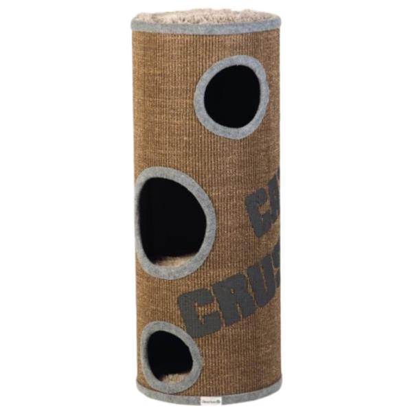 Когтеточка для кошек Beeztees Barrel Big Cats Crush Напольная/ Коричневый photo 1