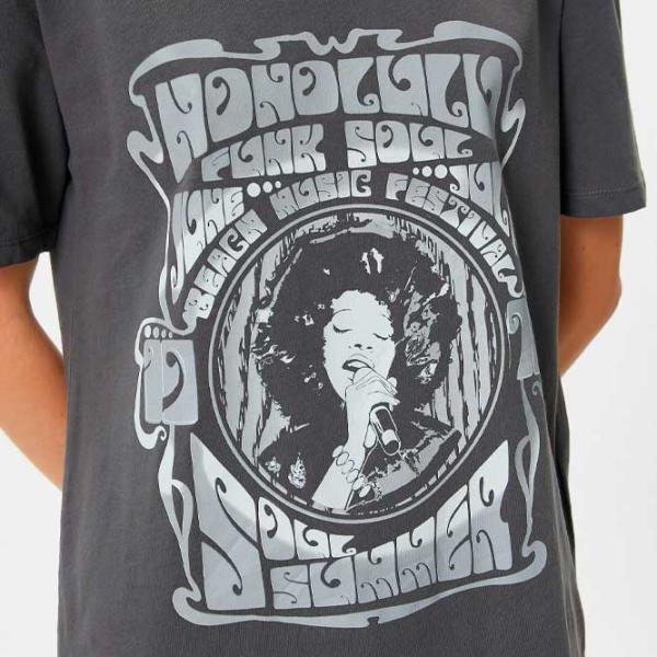 Tricou pentru femei Koton 4SAL10109IK 100% bumbac/ Anthracite photo 5