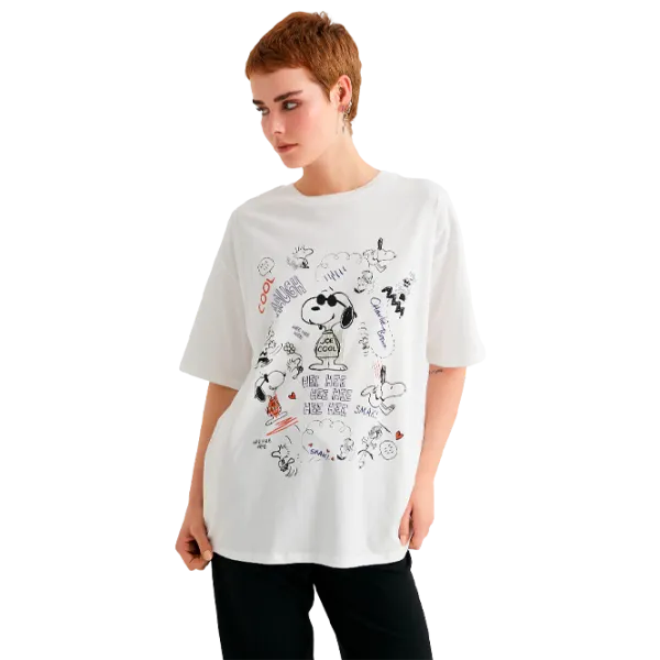 Tricou pentru femei Koton 4SAL10201IK 100% bumbac/ White photo 1