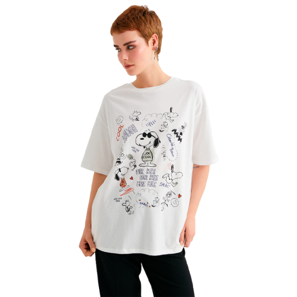 Tricou pentru femei Koton 4SAL10201IK 100% bumbac/ White photo 1