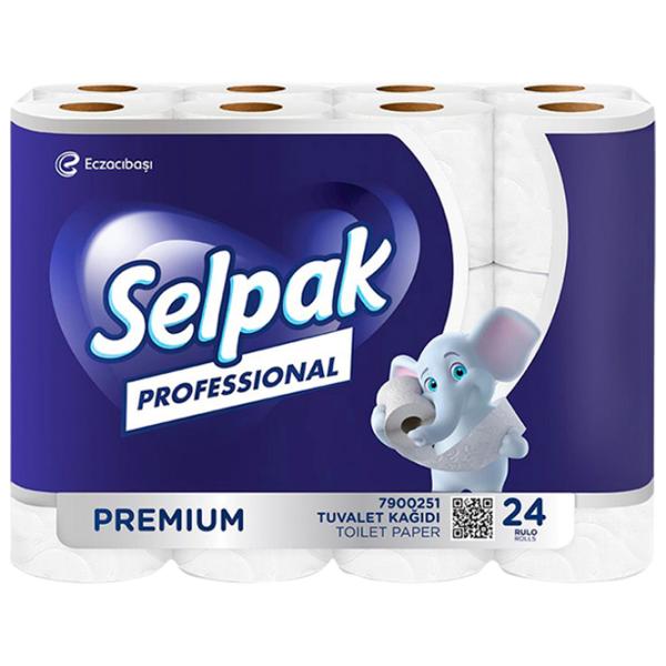 Hârtie igienică Selpak Professional Premium Cantitatea în set - 24/ Numărul de straturi - 3 photo 1 Hârtie igienică Selpak Professional Premium Cantitatea în set - 24/ Numărul de straturi - 3 photo 1