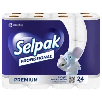 Туалетная бумага Selpak Professional Premium Количество в наборе - 24/ Количество слоев - 3