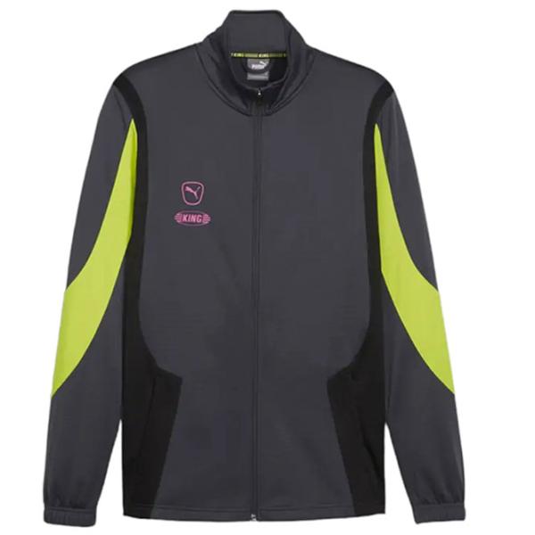 Jachetă sport pentru bărbați Puma PU65835205 S/ Gray-Electric Lime photo 5