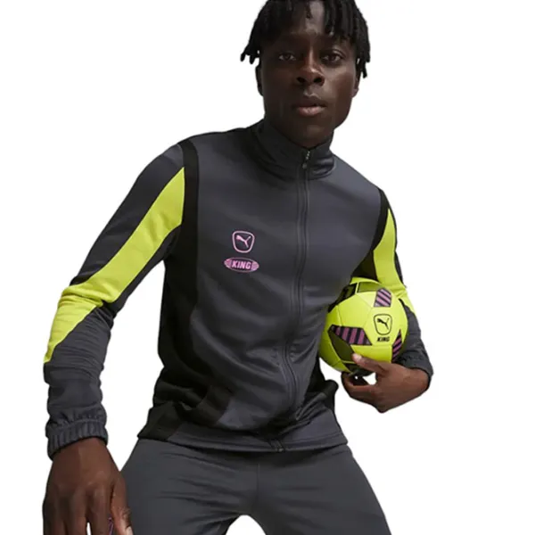 Jachetă sport pentru bărbați Puma PU65835205 XXL/ Gray-Electric Lime photo 1 Jachetă sport pentru bărbați Puma PU65835205 XXL/ Gray-Electric Lime photo 1