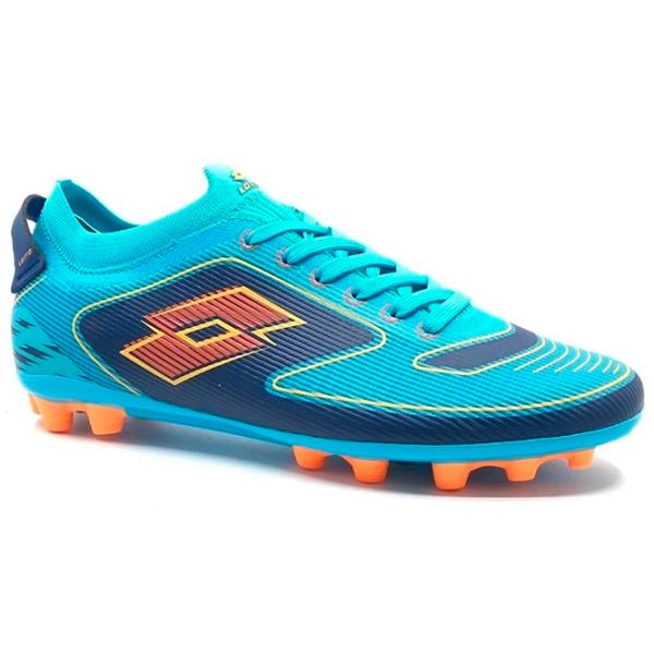 Ghete de fotbal pentru bărbați Lotto 3M BARAKUS FG 3FX 42/ Blue photo 1