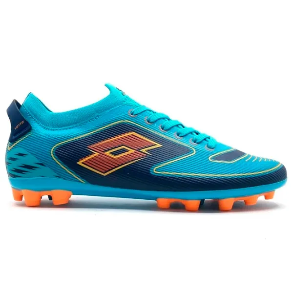 Ghete de fotbal pentru bărbați Lotto 3M BARAKUS FG 3FX 42/ Blue photo 3