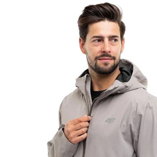 Jachetă sport pentru bărbați 4F 4FWSS24TSOFM224-83S XL/ Bej închis photo 3 Jachetă sport pentru bărbați 4F 4FWSS24TSOFM224-83S XL/ Bej închis photo 3