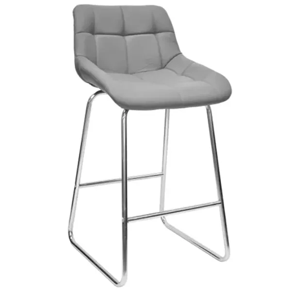 Scaun de bar Deco CFS Hoker LB Grey Piele artificială/ Metal/ Grey photo 1
