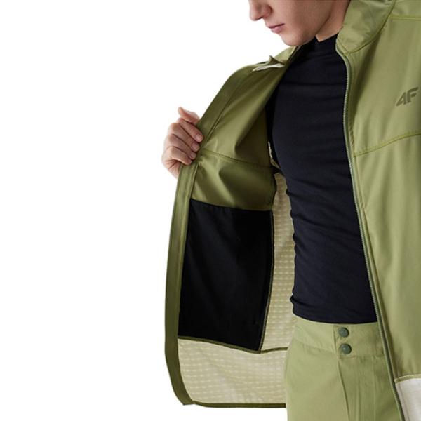 Jachetă sport pentru bărbați 4F 4FWSS24TTJAM437-44S L/ Khaki photo 5 Jachetă sport pentru bărbați 4F 4FWSS24TTJAM437-44S L/ Khaki photo 5