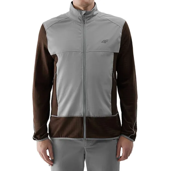 Jachetă sport pentru bărbați 4F 4FWSS24TTJAM437-24S L/ Grey photo 4 Jachetă sport pentru bărbați 4F 4FWSS24TTJAM437-24S L/ Grey photo 4