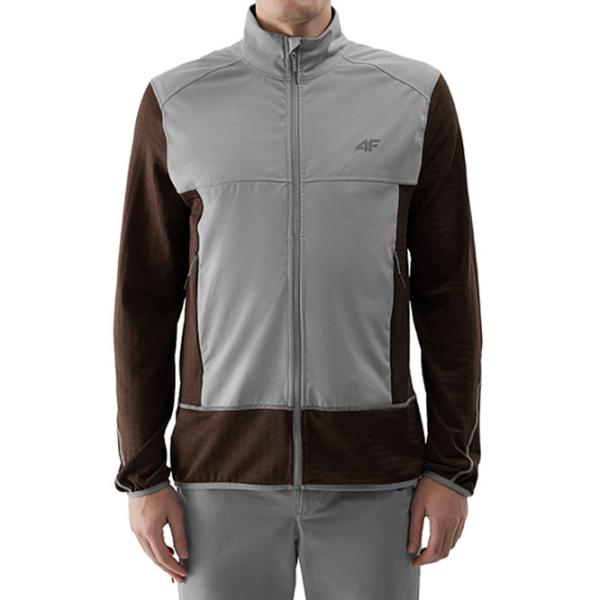 Jachetă sport pentru bărbați 4F 4FWSS24TTJAM437-24S XL/ Grey photo 4 Jachetă sport pentru bărbați 4F 4FWSS24TTJAM437-24S XL/ Grey photo 4