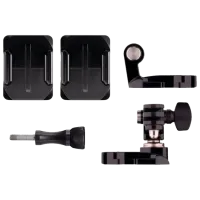 Fixator GoPro Helmet Front + Side Mount Black