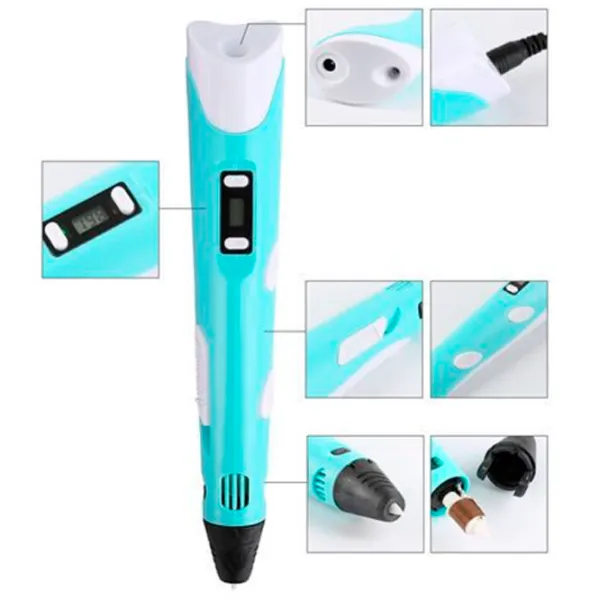 3D ручка 3DPen P62-2 ABS/ Мятный photo 3