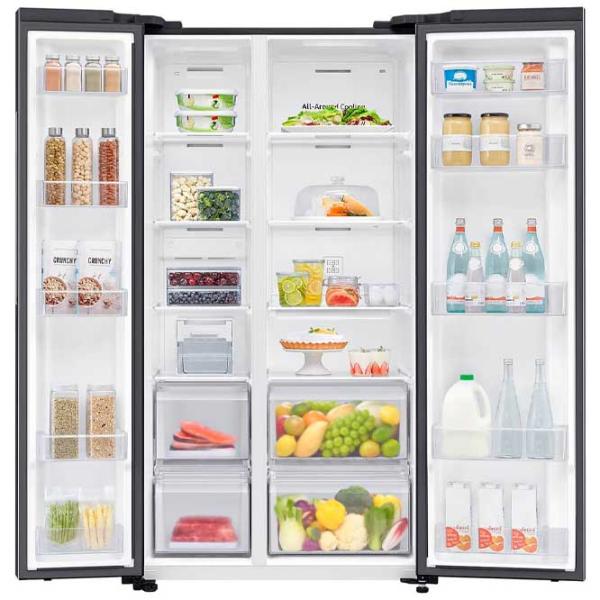 Frigider Samsung RS62DG5003B1UA Side by Side 680 l / 178 cm / Black photo 5