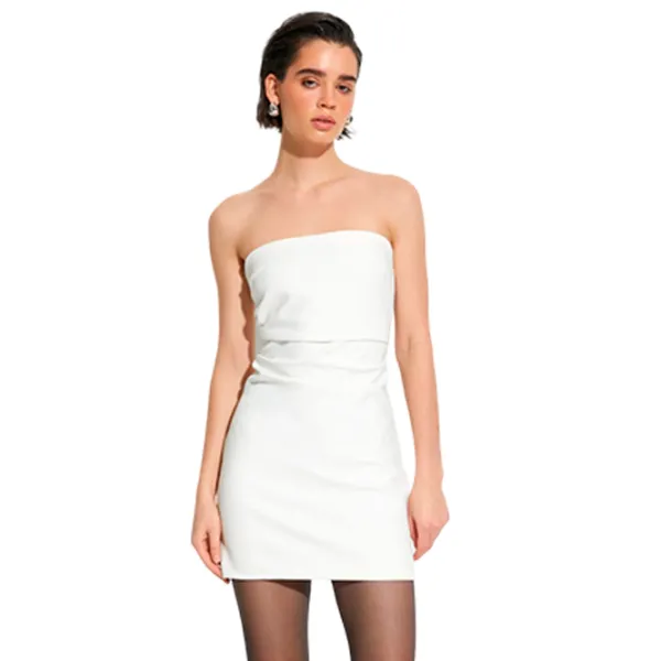 Rochie pentru femei Koton 4SAK80096EK L/ White photo 1 Rochie pentru femei Koton 4SAK80096EK L/ White photo 1