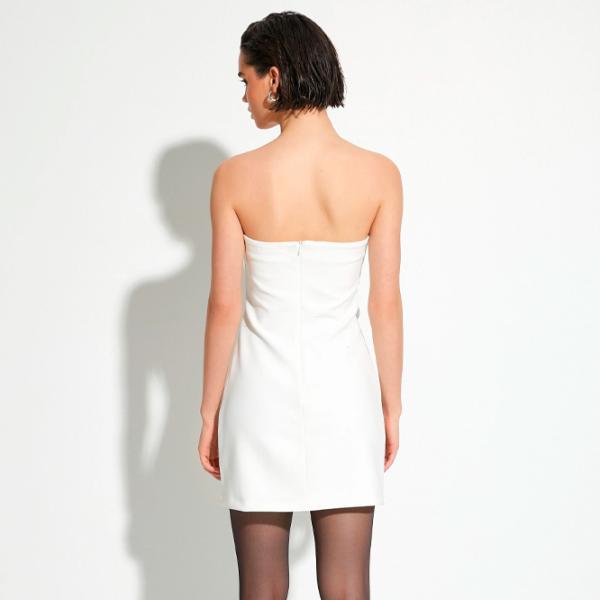 Rochie pentru femei Koton 4SAK80096EK L/ White photo 2 Rochie pentru femei Koton 4SAK80096EK L/ White photo 2