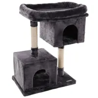 Когтеточка для кошек Flamingo Kajal Напольная/ Серый