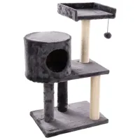 Когтеточка для кошек Flamingo Sonal Напольная/ Серый