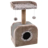 Когтеточка для кошек Flamingo Oscar Напольная/ Taupe