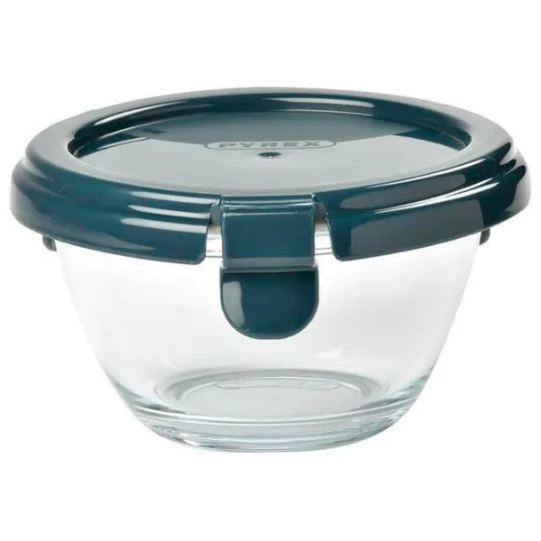 Ёмкость для хранения Beaba Pyrex 0.2 л/ Стекло/ Синий photo 1