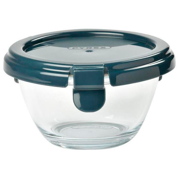 Ёмкость для хранения Beaba Pyrex 0.2 л/ Стекло/ Синий photo 1