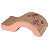 Когтеточка для кошек Record Tiragraffi Onda Напольная/ Коричневый