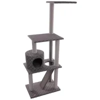 Когтеточка для кошек Flamingo Alexandra Напольная/ Серый