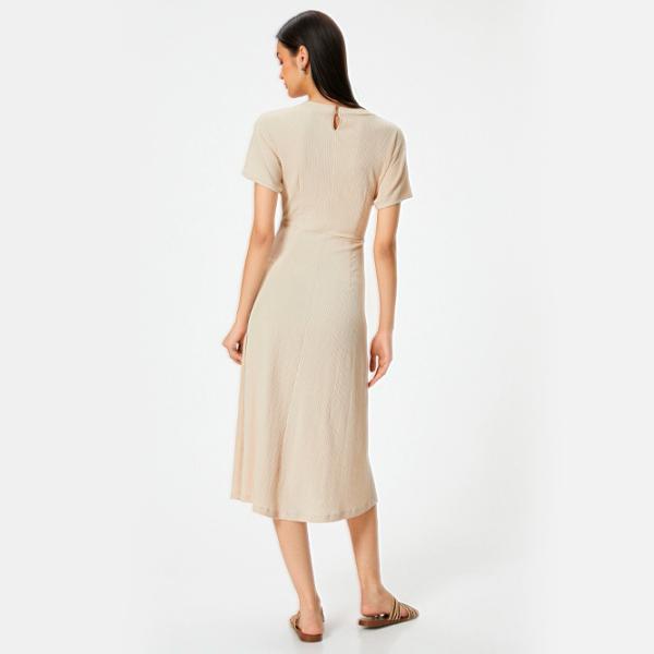 Rochie pentru femei Koton 4SAK80001UK XL/ Beige photo 2
