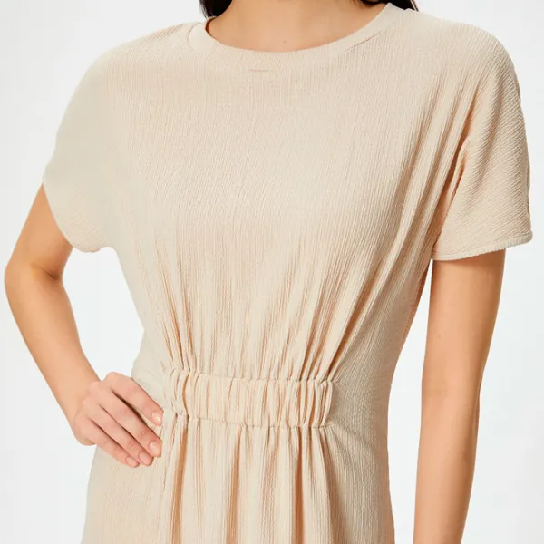 Rochie pentru femei Koton 4SAK80001UK XL/ Beige photo 4