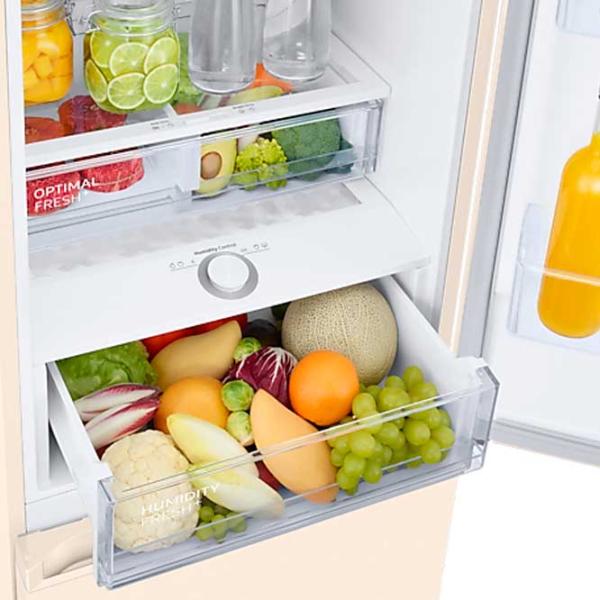 Frigider Samsung RB38C676EEL/UA cu congelator jos 385 l / 203 cm / Beige photo 6