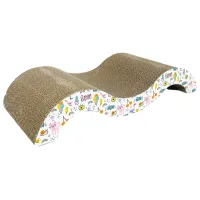 Когтеточка для кошек Record Love & Fun Напольная/ Коричневый