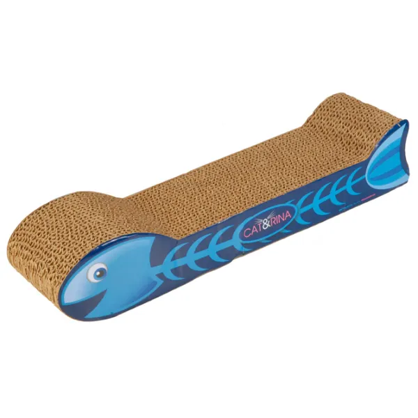 Ansamblu pentru pisici Record Tiragraffi Pesce Pe podea/ Brown photo 1