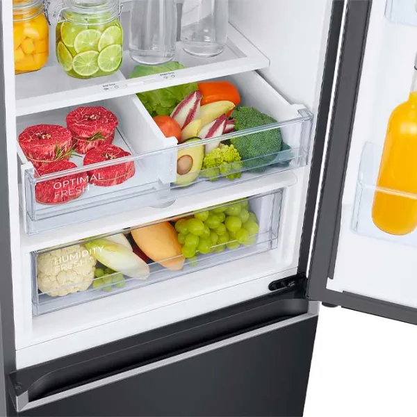 Frigider Samsung RB38C676EB1/UA cu congelator jos 385 l / 203 cm / Black photo 7