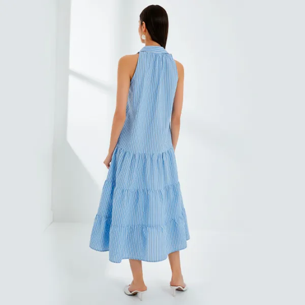 Платье для женщин Koton 4SAK80106UW M/ Светло-синий photo 2 Платье для женщин Koton 4SAK80106UW M/ Светло-синий photo 2