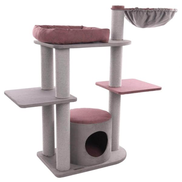Ansamblu pentru pisici Flamingo Roselle Starla Pe podea/ Gray photo 1 Ansamblu pentru pisici Flamingo Roselle Starla Pe podea/ Gray photo 1
