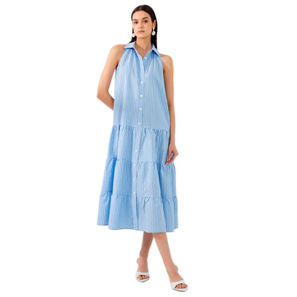 Rochie pentru femei Koton 4SAK80106UW 4XL/ Light Blue photo 1