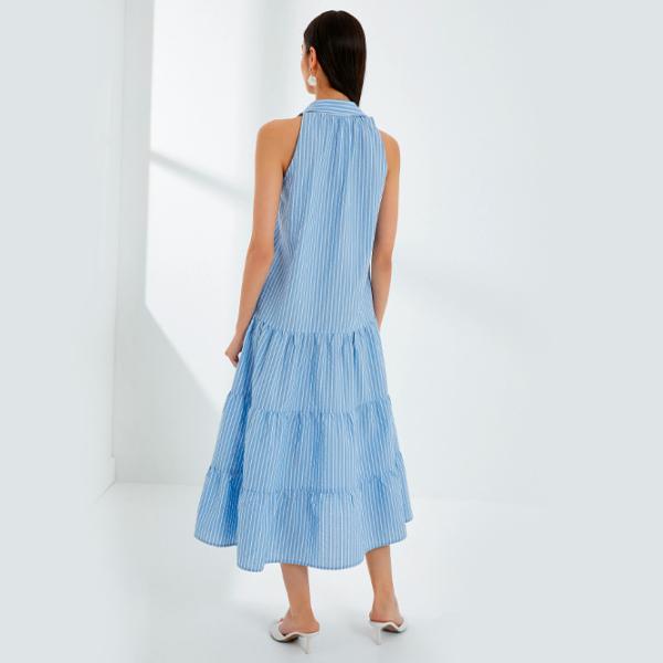 Платье для женщин Koton 4SAK80106UW XS/ Светло-синий photo 2 Платье для женщин Koton 4SAK80106UW XS/ Светло-синий photo 2