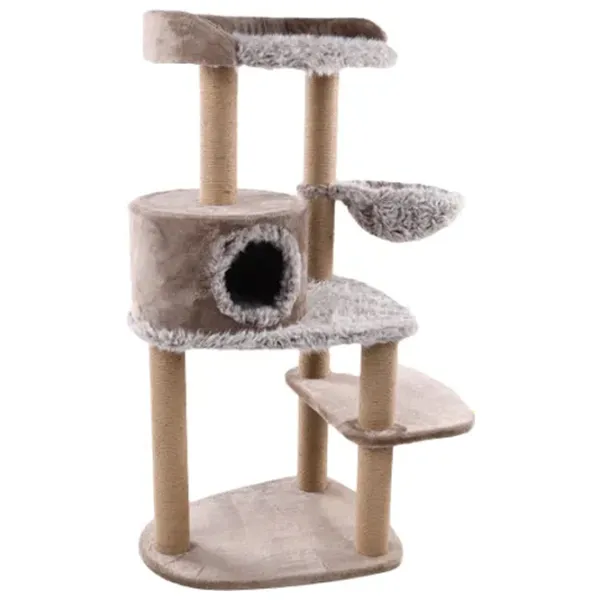 Когтеточка для кошек Flamingo Oliver Напольная/ Taupe photo 1