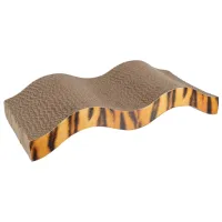 Когтеточка для кошек Flamingo Mawimbi Wave Напольная/ Коричневый