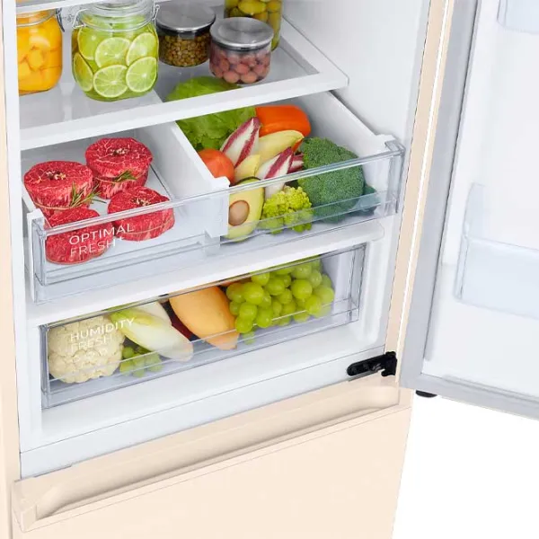 Frigider Samsung RB38C679EEL/UA cu congelator jos 385 l / 203 cm / Beige photo 7