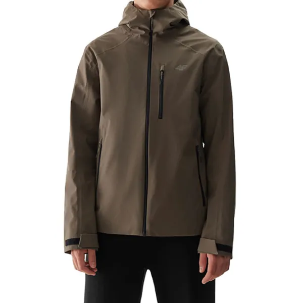 Jachetă sport pentru bărbați 4F 4FWSS24TTJAM462-43S L/ Khaki photo 1 Jachetă sport pentru bărbați 4F 4FWSS24TTJAM462-43S L/ Khaki photo 1