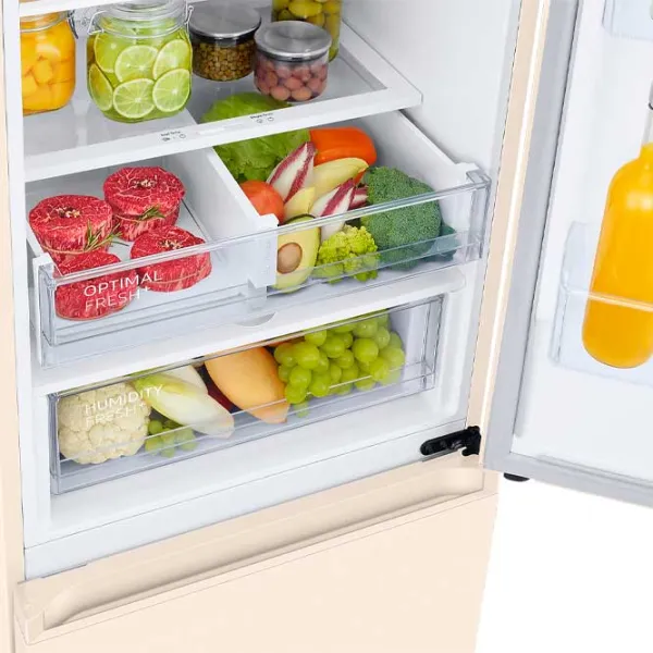 Frigider Samsung RB38C603EEL/UA cu congelator jos 385 l / 203 cm / Beige photo 8