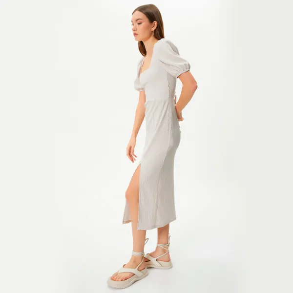 Rochie pentru femei Koton 4SAL80002IK L/ Beige photo 3 Rochie pentru femei Koton 4SAL80002IK L/ Beige photo 3