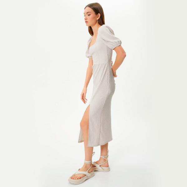 Rochie pentru femei Koton 4SAL80002IK L/ Beige photo 3 Rochie pentru femei Koton 4SAL80002IK L/ Beige photo 3