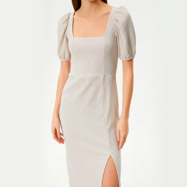 Rochie pentru femei Koton 4SAL80002IK L/ Beige photo 4 Rochie pentru femei Koton 4SAL80002IK L/ Beige photo 4