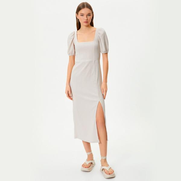 Платье для женщин Koton 4SAL80002IK XS/ Бежевый photo 5 Платье для женщин Koton 4SAL80002IK XS/ Бежевый photo 5