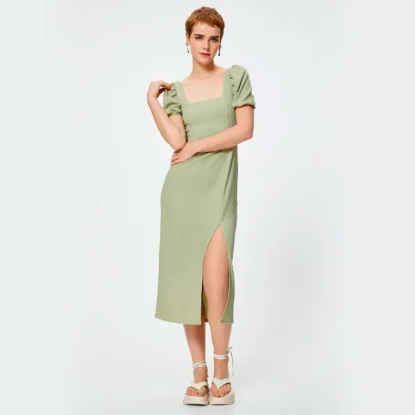 Платье для женщин Koton 4SAL80002IK L/ Зелёный photo 4